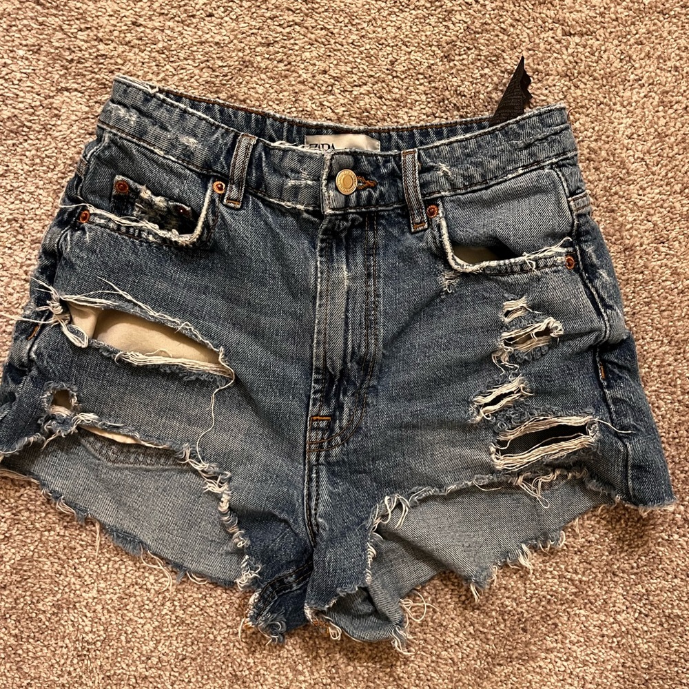 Zara denim shorts
